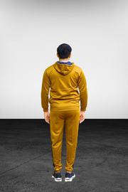 Micro Fleece Luxee Suit Zipper Hoodie Mustard color