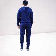 Micro Fleece Nike Zipper track Suit, Blue Color